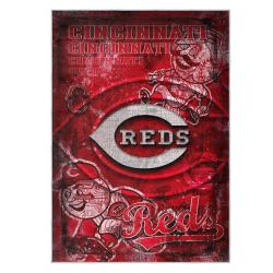 mlb cincinnati reds area rug non slip baseball carpet home decor gift idea for fans cr141