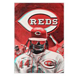 mlb cincinnati reds area rug non slip baseball carpet home decor gift idea for fans cr143