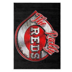 mlb cincinnati reds area rug non slip baseball carpet home decor gift idea for fans cr144