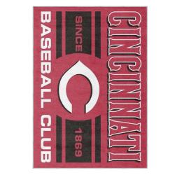 mlb cincinnati reds area rug non slip baseball carpet home decor gift idea for fans cr152