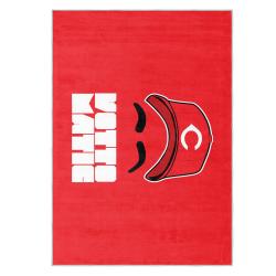mlb cincinnati reds area rug non slip baseball carpet home decor gift idea for fans cr155