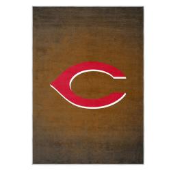 mlb cincinnati reds area rug non slip baseball carpet home decor gift idea for fans cr160