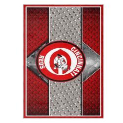 mlb cincinnati reds area rug non slip baseball carpet home decor gift idea for fans cr162