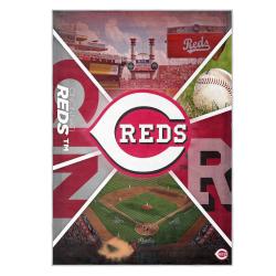 mlb cincinnati reds area rug non slip baseball carpet home decor gift idea for fans cr167