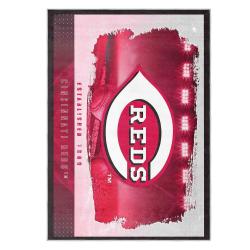 mlb cincinnati reds area rug non slip baseball carpet home decor gift idea for fans cr168
