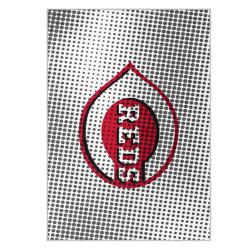 mlb cincinnati reds area rug non slip baseball carpet home decor gift idea for fans cr172