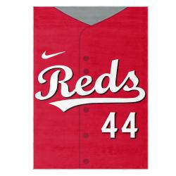 mlb cincinnati reds area rug non slip baseball carpet home decor gift idea for fans cr173
