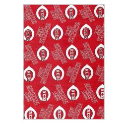 mlb cincinnati reds area rug non slip baseball carpet home decor gift idea for fans cr187