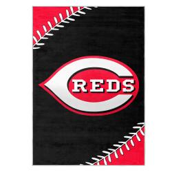 mlb cincinnati reds area rug non slip baseball carpet home decor gift idea for fans cr188