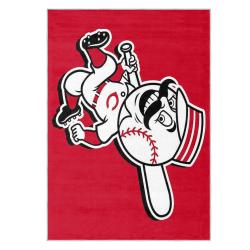 mlb cincinnati reds area rug non slip baseball carpet home decor gift idea for fans cr189