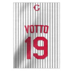 mlb cincinnati reds area rug non slip baseball carpet home decor gift idea for fans cr192