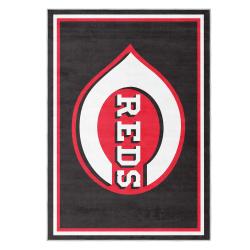 mlb cincinnati reds area rug non slip baseball carpet home decor gift idea for fans cr194
