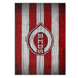 mlb cincinnati reds area rug non slip baseball carpet home decor gift idea for fans cr23