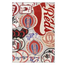 mlb cincinnati reds area rug non slip baseball carpet home decor gift idea for fans cr27