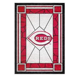 mlb cincinnati reds area rug non slip baseball carpet home decor gift idea for fans cr30