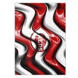 mlb cincinnati reds area rug non slip baseball carpet home decor gift idea for fans cr31