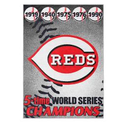 mlb cincinnati reds area rug non slip baseball carpet home decor gift idea for fans cr32