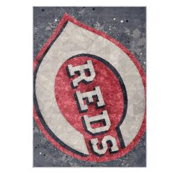 mlb cincinnati reds area rug non slip baseball carpet home decor gift idea for fans cr33