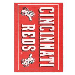 mlb cincinnati reds area rug non slip baseball carpet home decor gift idea for fans cr36