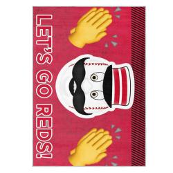 mlb cincinnati reds area rug non slip baseball carpet home decor gift idea for fans cr37