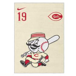 mlb cincinnati reds area rug non slip baseball carpet home decor gift idea for fans cr38
