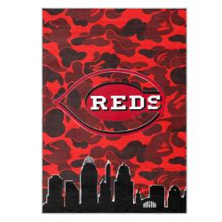 mlb cincinnati reds area rug non slip baseball carpet home decor gift idea for fans cr48