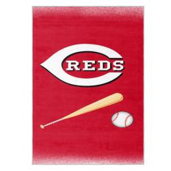 mlb cincinnati reds area rug non slip baseball carpet home decor gift idea for fans cr5