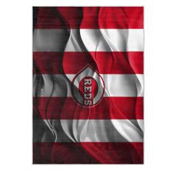 mlb cincinnati reds area rug non slip baseball carpet home decor gift idea for fans cr67