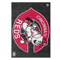 mlb cincinnati reds area rug non slip baseball carpet home decor gift idea for fans cr68
