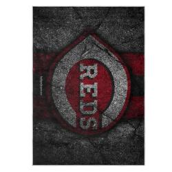mlb cincinnati reds area rug non slip baseball carpet home decor gift idea for fans cr70