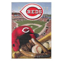 mlb cincinnati reds area rug non slip baseball carpet home decor gift idea for fans cr75