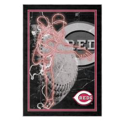 mlb cincinnati reds area rug non slip baseball carpet home decor gift idea for fans cr83
