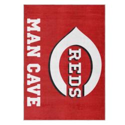 mlb cincinnati reds area rug non slip baseball carpet home decor gift idea for fans cr84