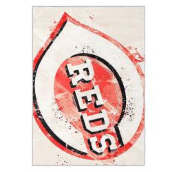 mlb cincinnati reds area rug non slip baseball carpet home decor gift idea for fans cr86