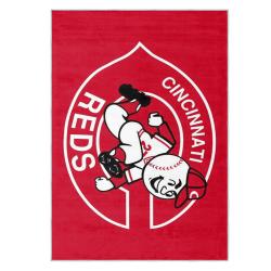 mlb cincinnati reds area rug non slip baseball carpet home decor gift idea for fans cr87