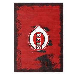 mlb cincinnati reds area rug non slip baseball carpet home decor gift idea for fans cr96