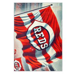 mlb cincinnati reds area rug non slip baseball carpet home decor gift idea for fans cr98