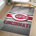 mlb cincinnati reds area rug non slip baseball carpet home decor gift idea for fans living room cr10