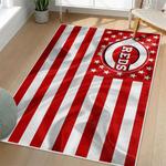mlb cincinnati reds area rug non slip baseball carpet home decor gift idea for fans living room cr101
