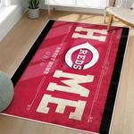 mlb cincinnati reds area rug non slip baseball carpet home decor gift idea for fans living room cr103