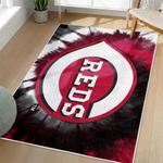 mlb cincinnati reds area rug non slip baseball carpet home decor gift idea for fans living room cr109