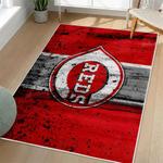mlb cincinnati reds area rug non slip baseball carpet home decor gift idea for fans living room cr118