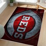 mlb cincinnati reds area rug non slip baseball carpet home decor gift idea for fans living room cr119