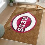 mlb cincinnati reds area rug non slip baseball carpet home decor gift idea for fans living room cr120