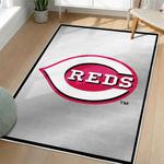 mlb cincinnati reds area rug non slip baseball carpet home decor gift idea for fans living room cr121