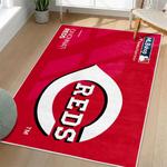 mlb cincinnati reds area rug non slip baseball carpet home decor gift idea for fans living room cr13