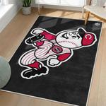 mlb cincinnati reds area rug non slip baseball carpet home decor gift idea for fans living room cr135