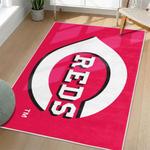 mlb cincinnati reds area rug non slip baseball carpet home decor gift idea for fans living room cr145