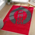mlb cincinnati reds area rug non slip baseball carpet home decor gift idea for fans living room cr147
