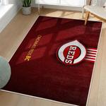 mlb cincinnati reds area rug non slip baseball carpet home decor gift idea for fans living room cr151